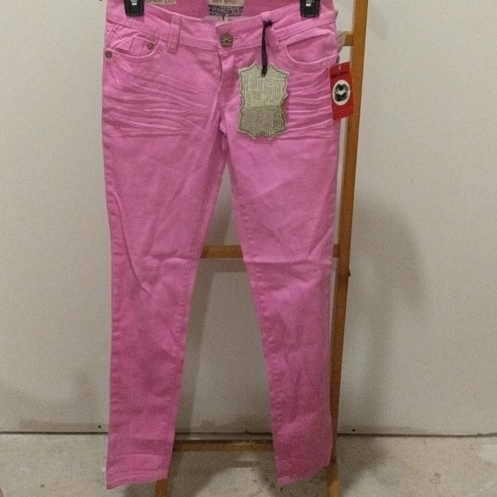HOT KISS PINK JEANS SKINNY LILY SKINNY JEANS PANTS